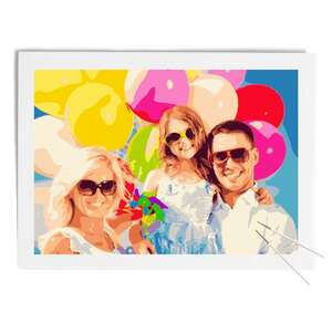 Pintura por números 70x50-Moldura de bricolage -  Peças