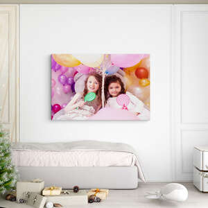 Presente original com foto impressa em tela