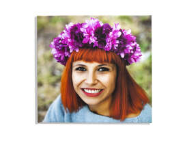 Quadro decorativo com foto 50x50 cm