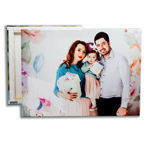 Retrato de familia impresso em quadro de tela